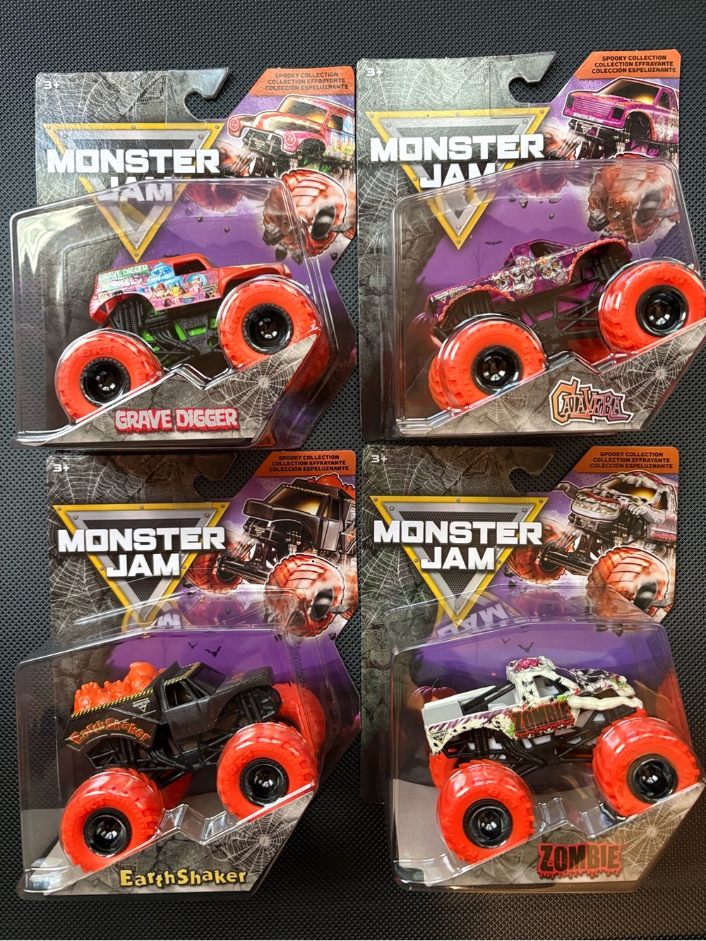 Monster jam spooky collection 4 trucks